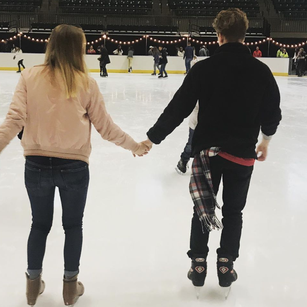 Kurt's Instagram caption: "We are at least above average ice skaters In Mississippi."