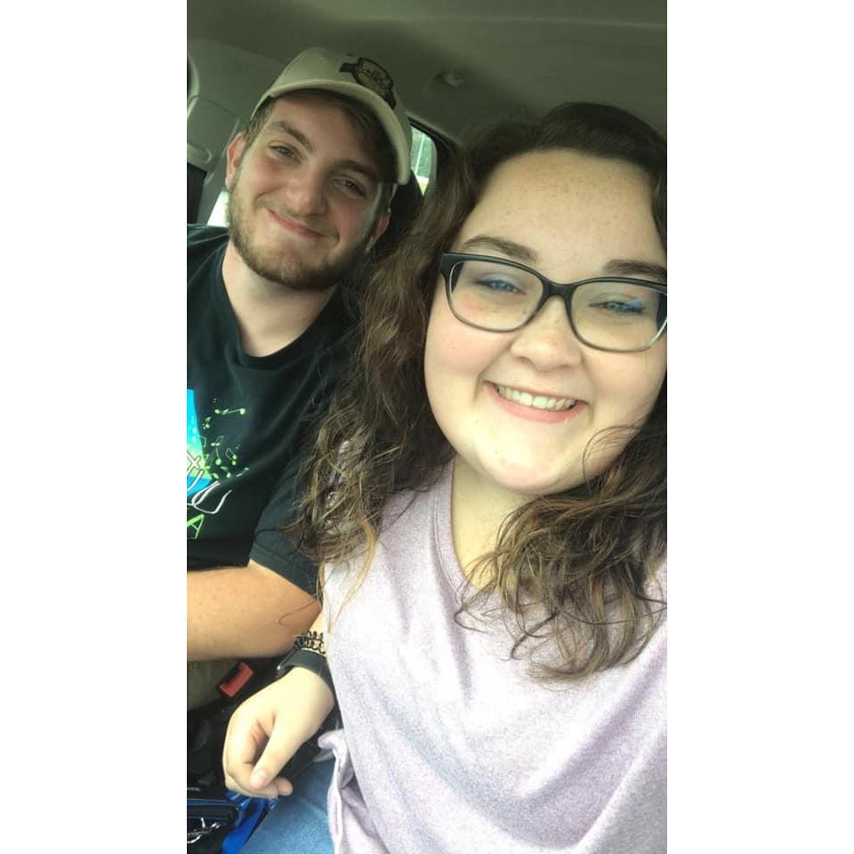 This picture was taken right before we started dating. He convinced me to skip class that day and go get coffee. We sat at Green Frog and played cards.