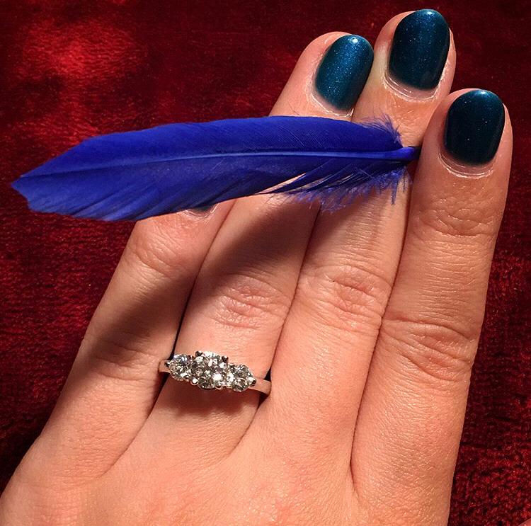 November 18th, 2017 - The beautiful ring and the blue feather Mike gave Jordan (which is based off a favorite story of hers).