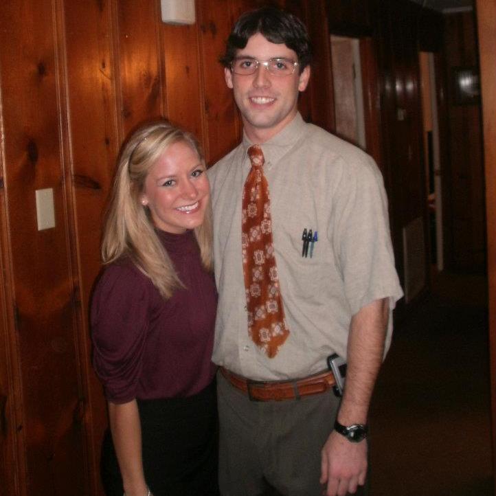 First official date- Sigma Chi Halloween Date Party dressed as Dwight & Angela from "The Office".
