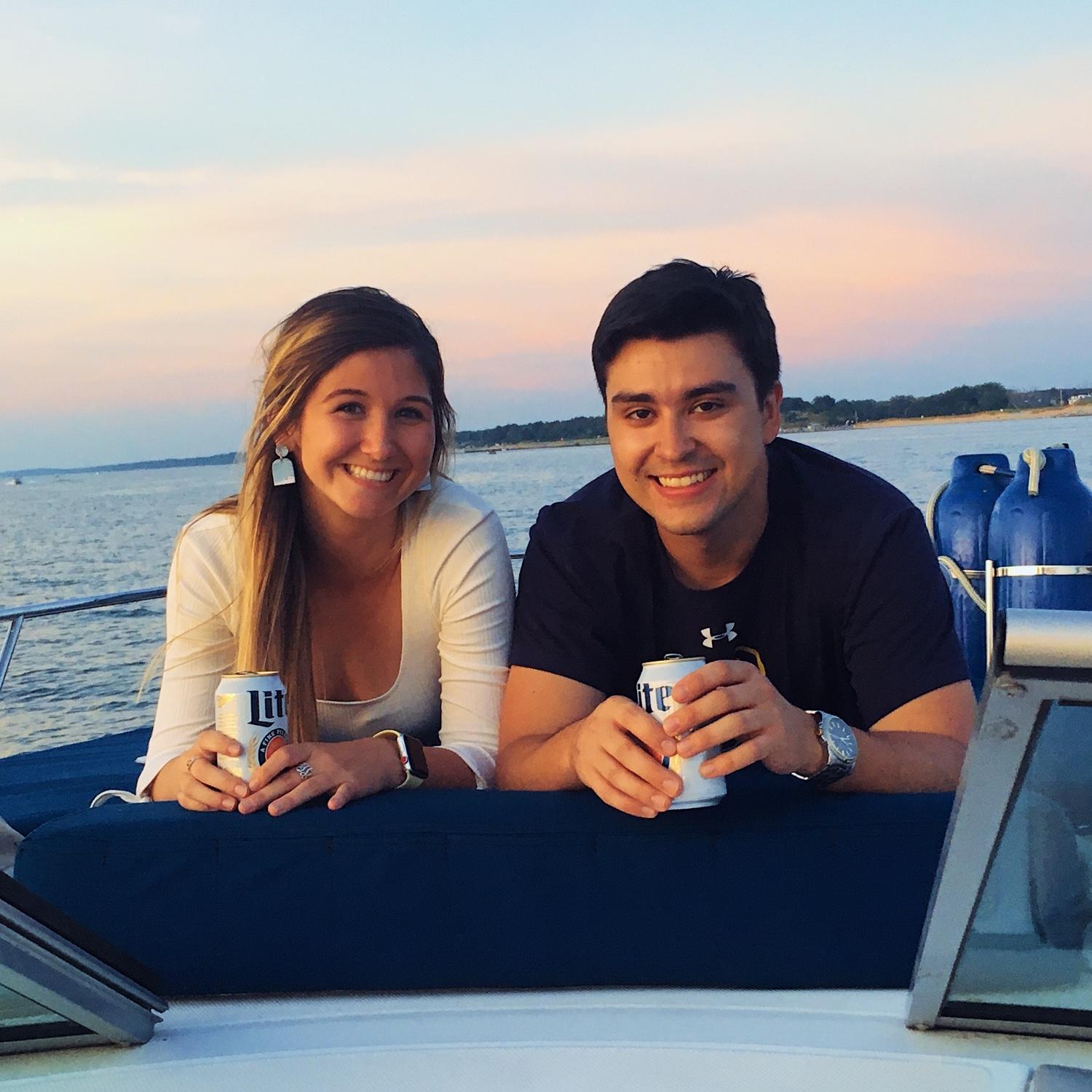 Sunset boat rides in New Buffalo, Michigan