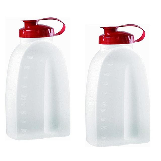 Rubbermaid 725410731145 Servin Saver White Bottle 2 Qt. (Pack of 2), 2 pack, Clear