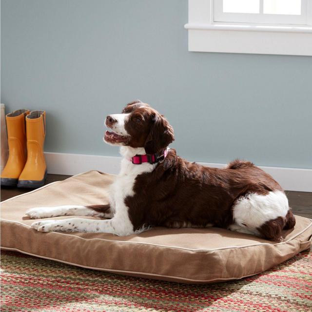 Premium Denim Dog Bed Set, Rectangular