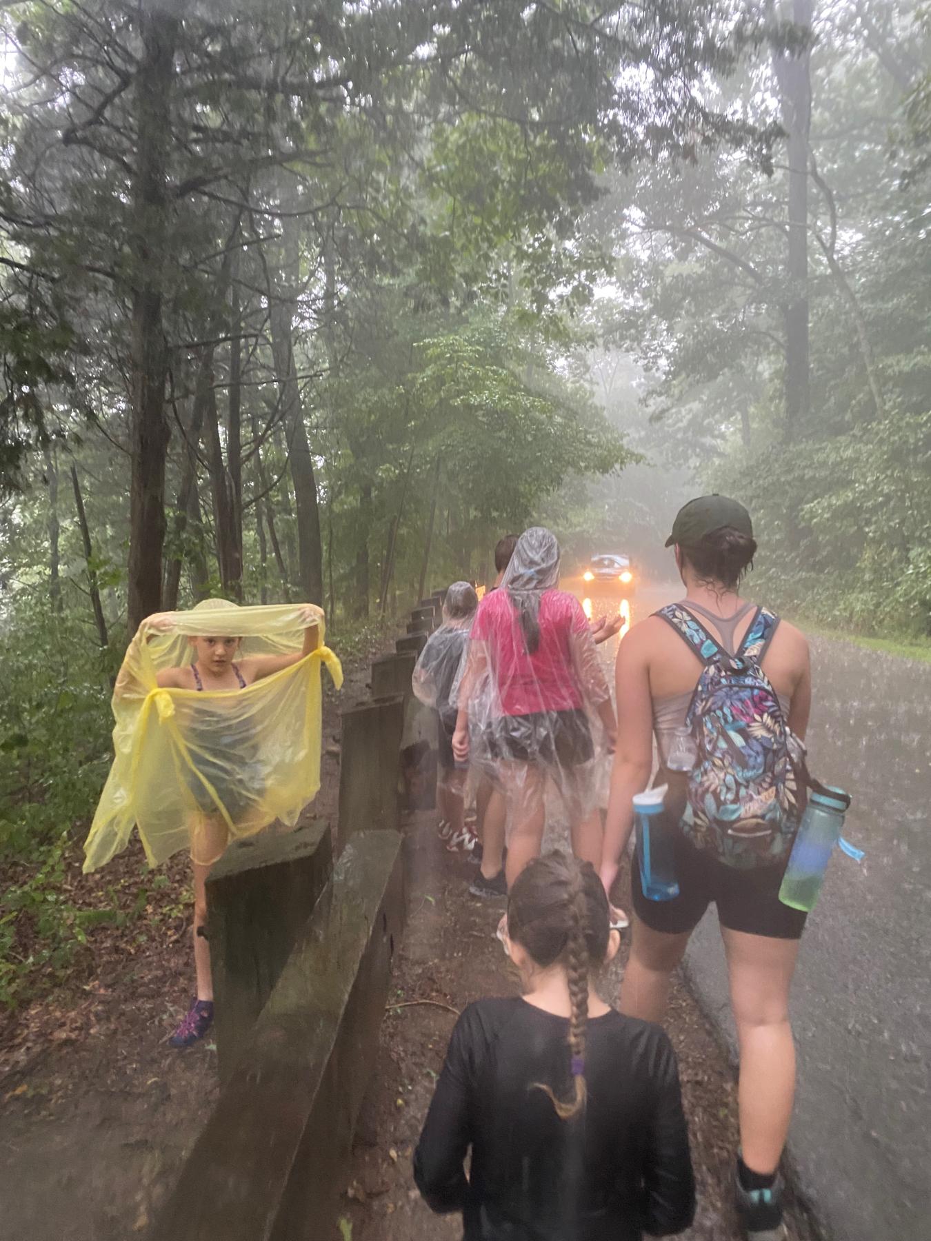 Hiking adventures!! Rain can be fun!