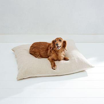 The Wolf Nest Linen Dog Bed size Medium