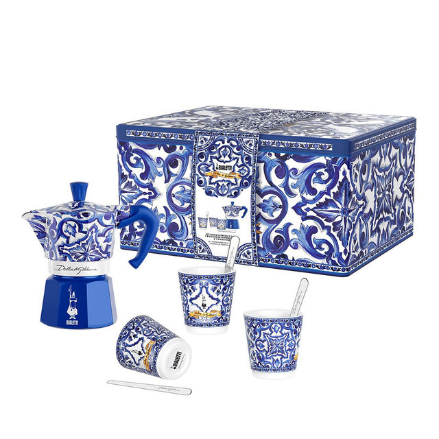 Dolce&Gabbana Moka Coffee Maker and Cup Set