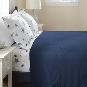 Maine-Made Cotton Twill Blanket - Natural, King Size