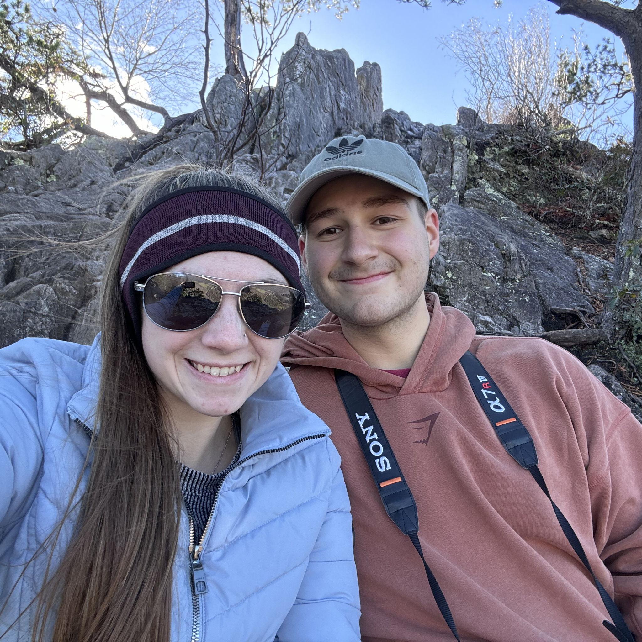 Top of Sceneca Rock in West Virginia