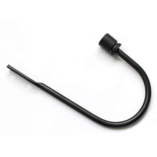 Curtain Tieback Hooks, 1 Pair​ U-Shaped Zinc Alloy​ Tie Backs Modern Design Elegant Curtain Holdbacks for Voiles Curtain Holdback (Black)