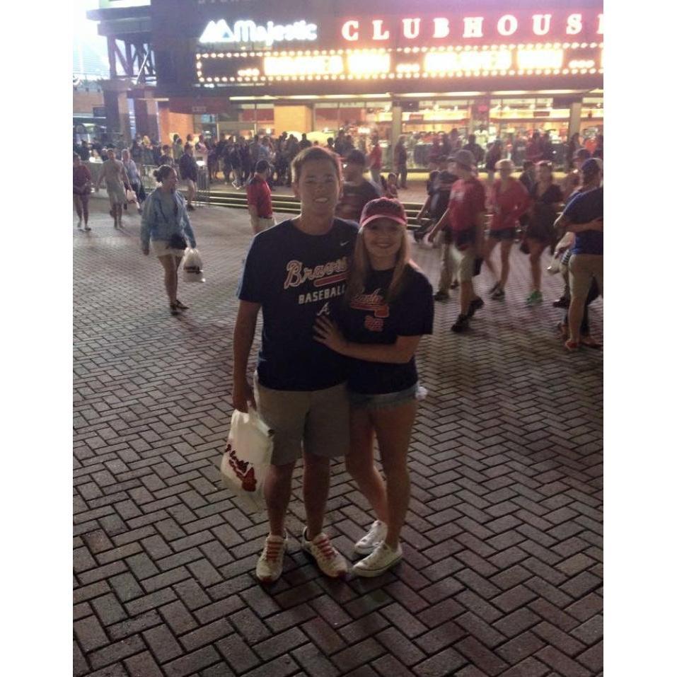 Our first trip together, Atlanta Braves Game 2014