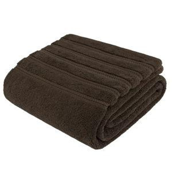 American Soft Linen 35x70 Jumbo Large Bath Towels, 600 GSM 100% Cotton Turkish Bath Sheet, Oversized Luxury Bath Towels for Bathroom Beach and Pool, Brown