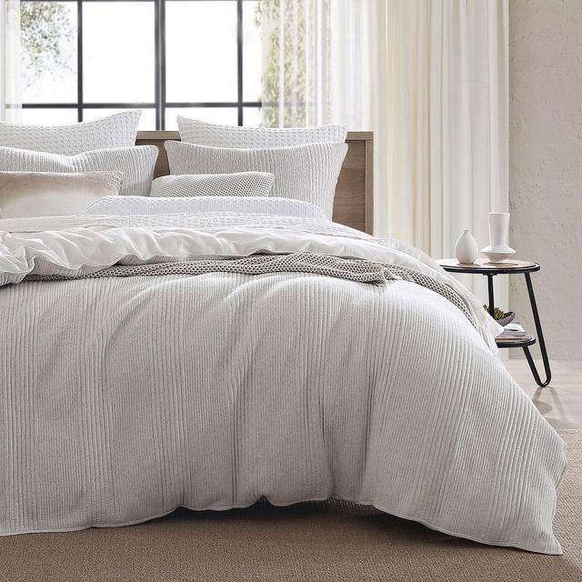 DKNY Pure Ribbed Jersey Comforter Set, Full/Queen