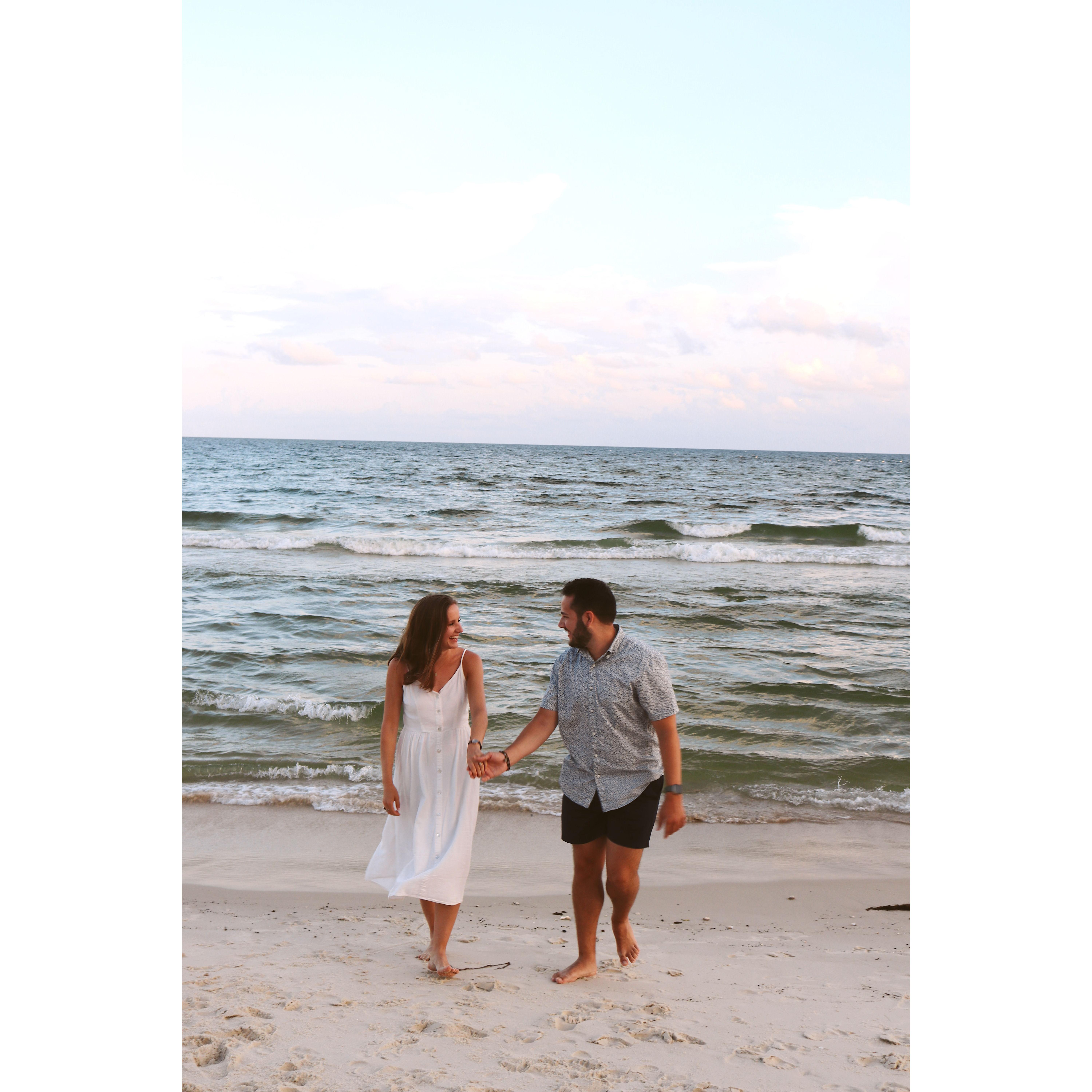 7.3.23 : engaged beach candid