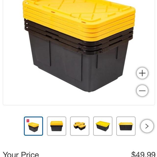 Costco storage totes - 27 gallon, 4pack (need 12 total)