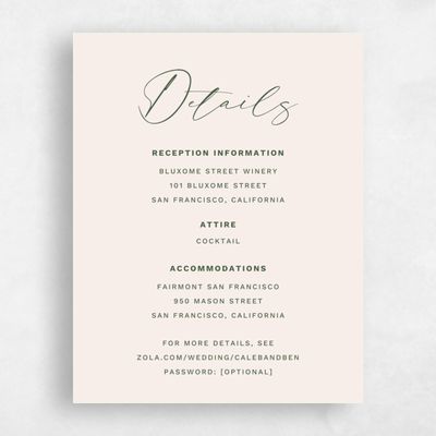 Linen, Beige Wedding Enclosure - Halbert