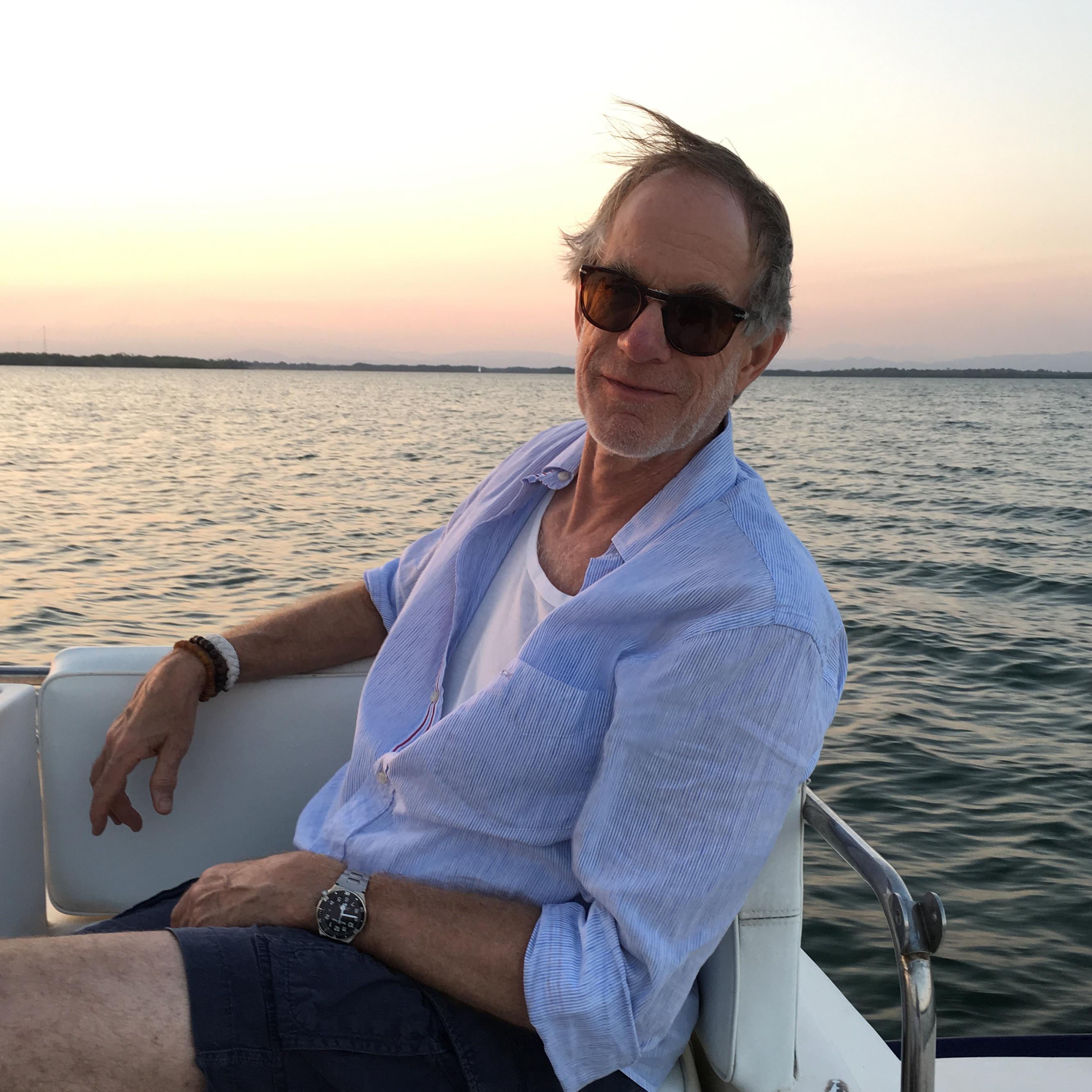 Sunset cruise, looking for manatees (Saw them!), Belize, 2017