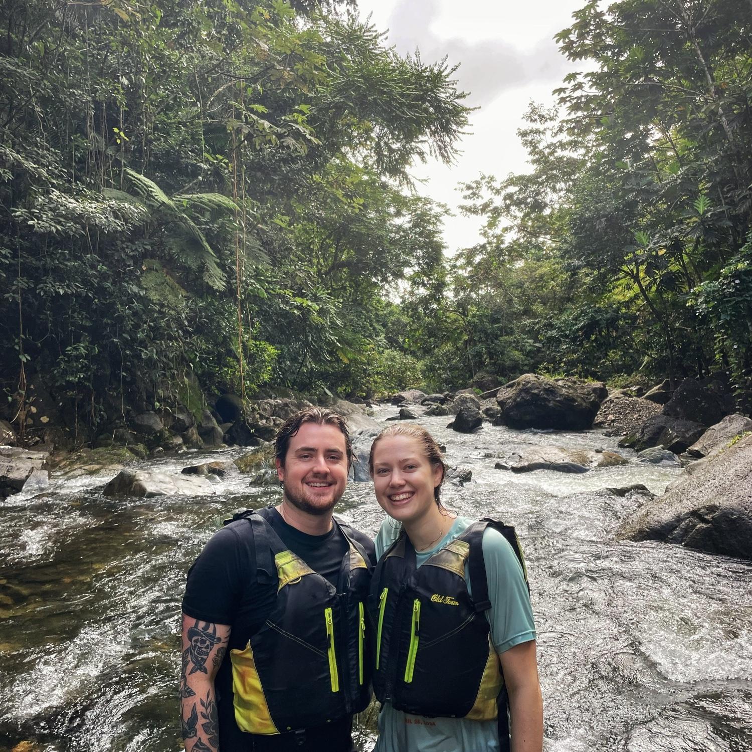 Adventure to El Yunque Rainforest while on our “engagement moon.”