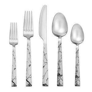 Tomodachi 20pc Stainless Steel Dali Silverware Set Marble