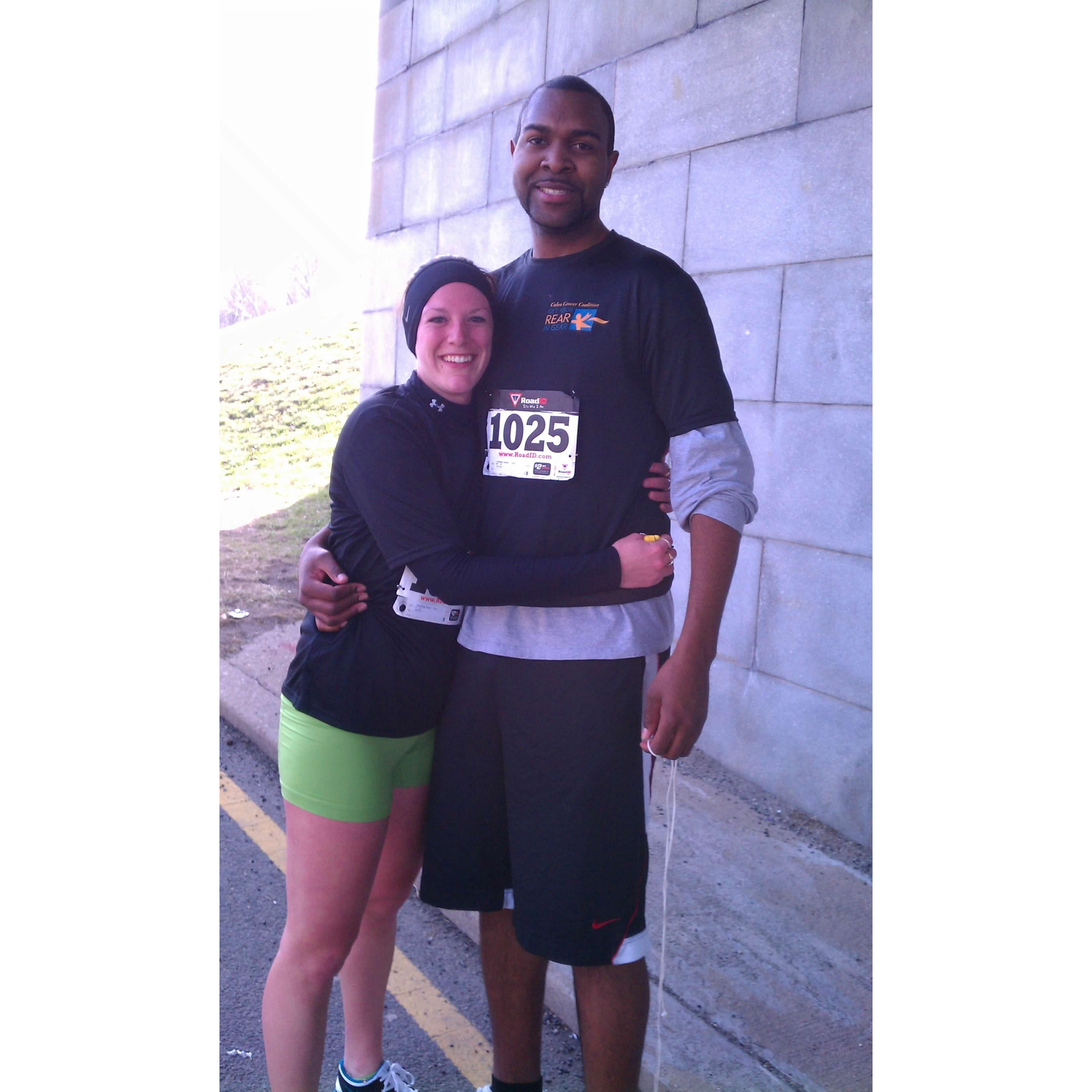 Our first race together.