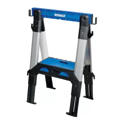 Shop Kobalt Kobalt 30.63-in W x 33.5-in H Adjustable Pp and Steel Construction Saw Horse (1000-lb Capacity)