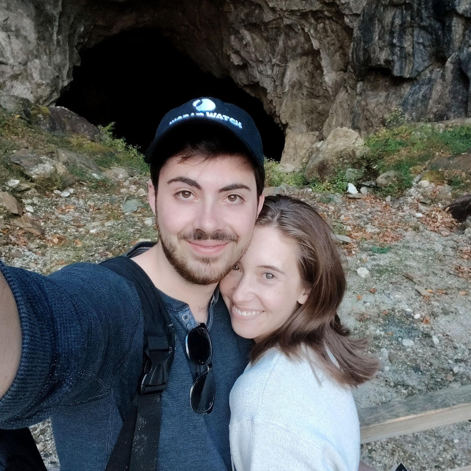 In front of an old gold mine in NC