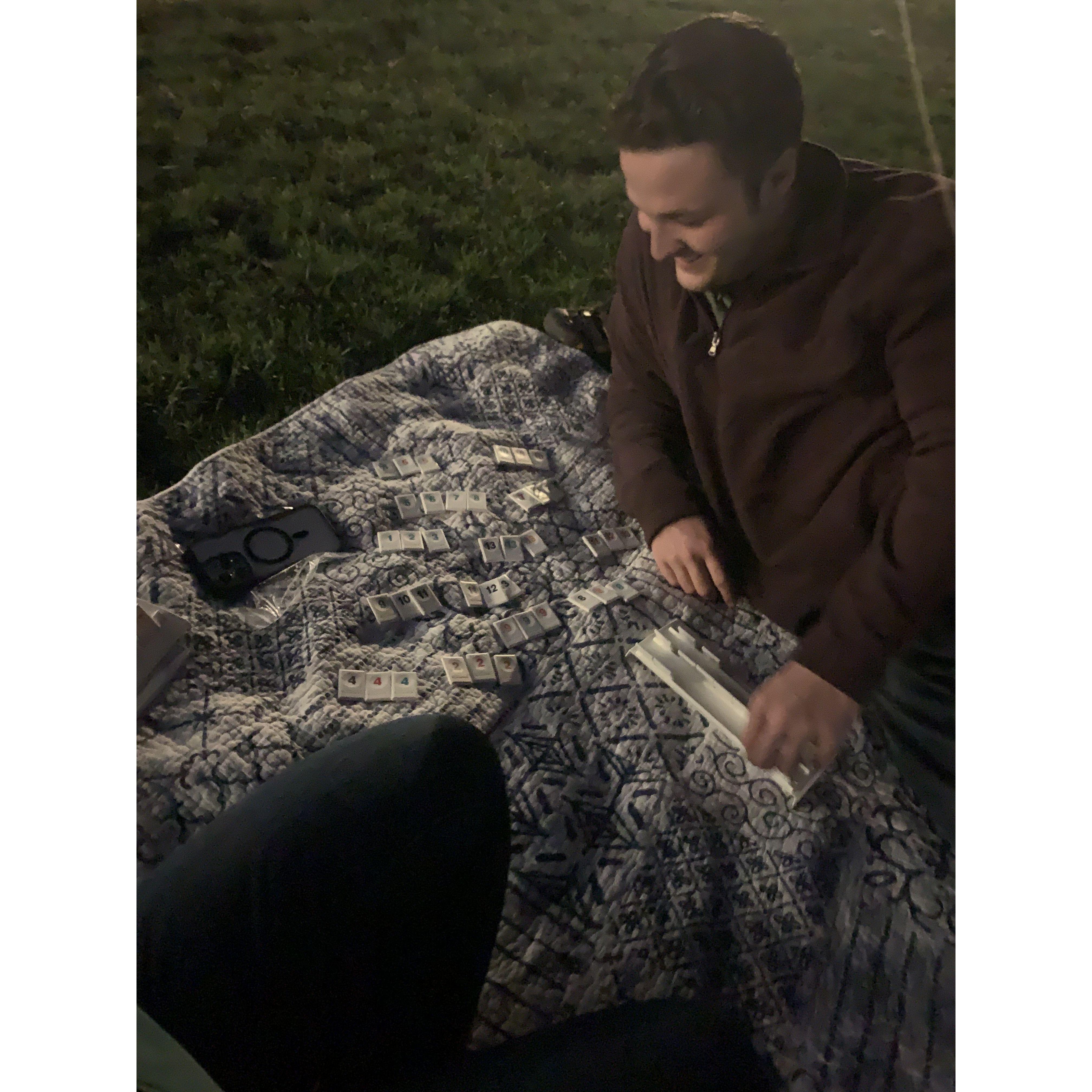 Picnic on the Capital lawn where Logan proposed 7 months later