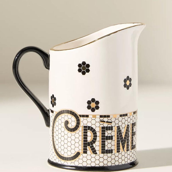 The Bistro Tile Stoneware Creamer