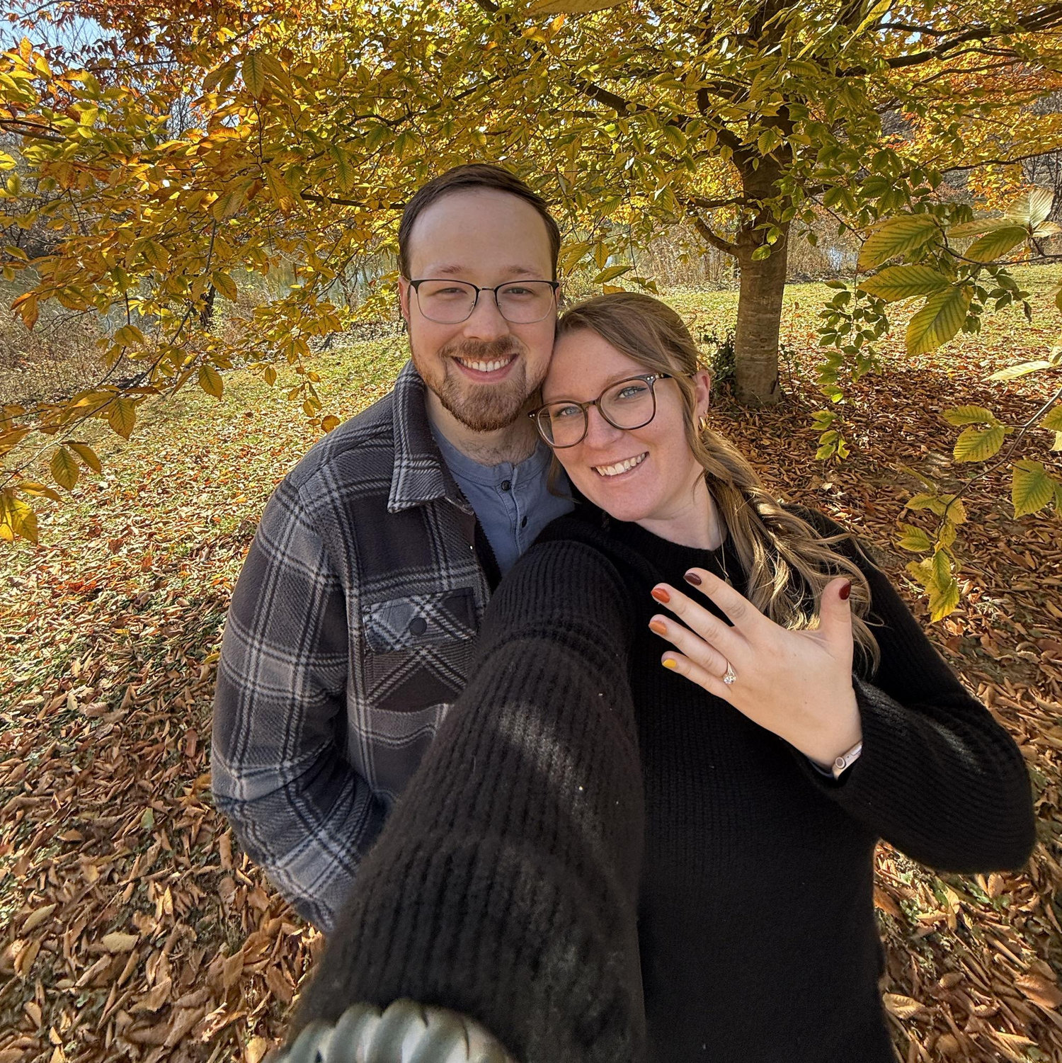 The mother of one of Phoebe's best friends from high school and bridesmaids (Josie) made her ring and is making our wedding bands! Shout out Jill - we love her:)