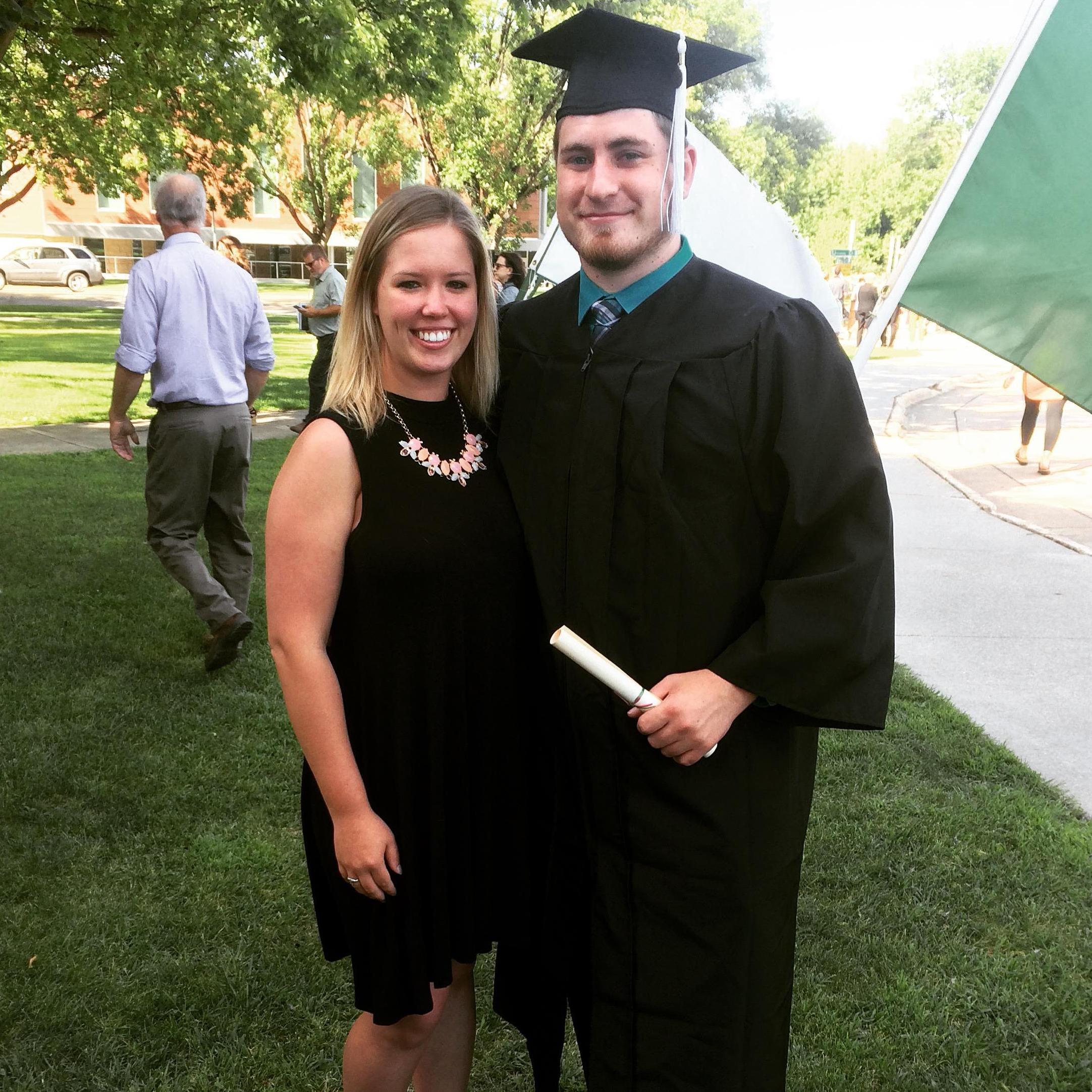 Chris's college graduation. August 2016