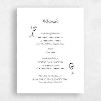 White Bordered Wedding Enclosure - Colmar