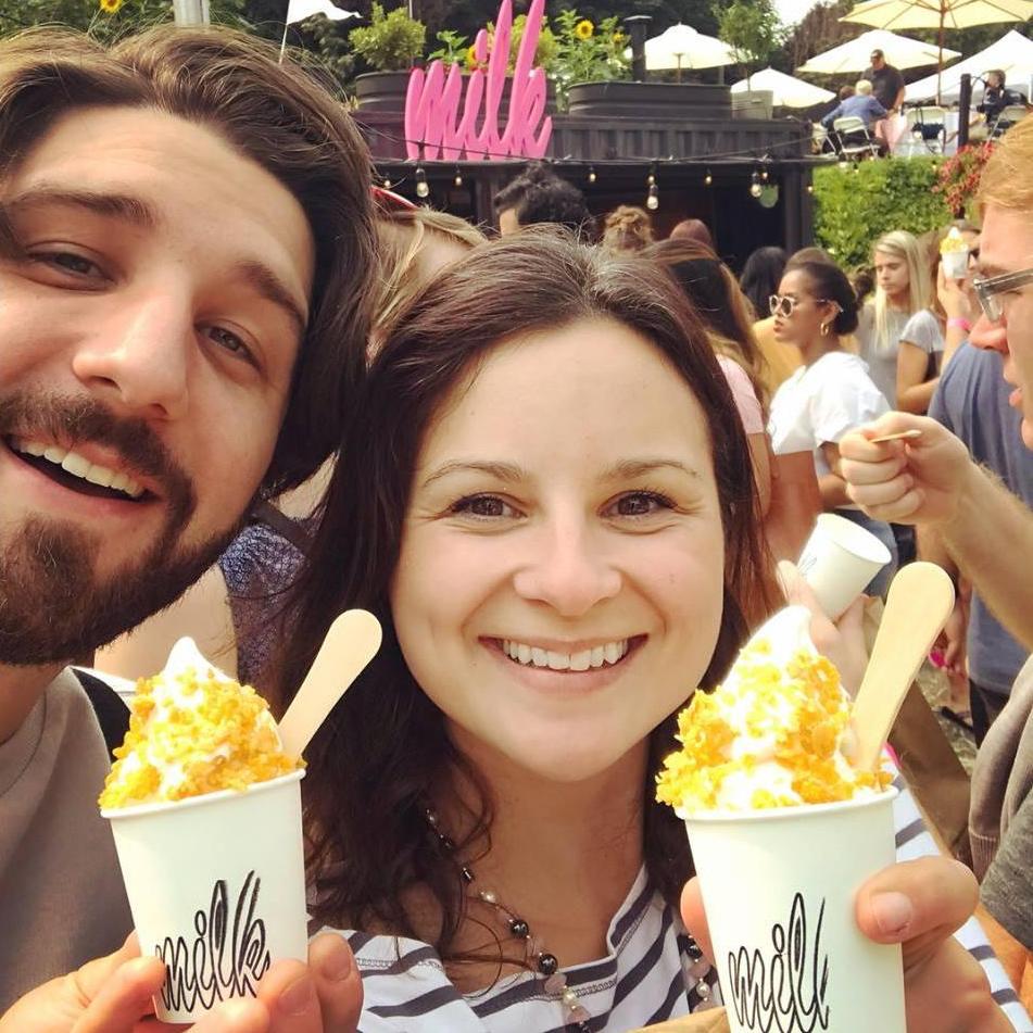 Cereal Milk Ice Cream from Christina Tosi's Milk Bar pop-up in Seattle.