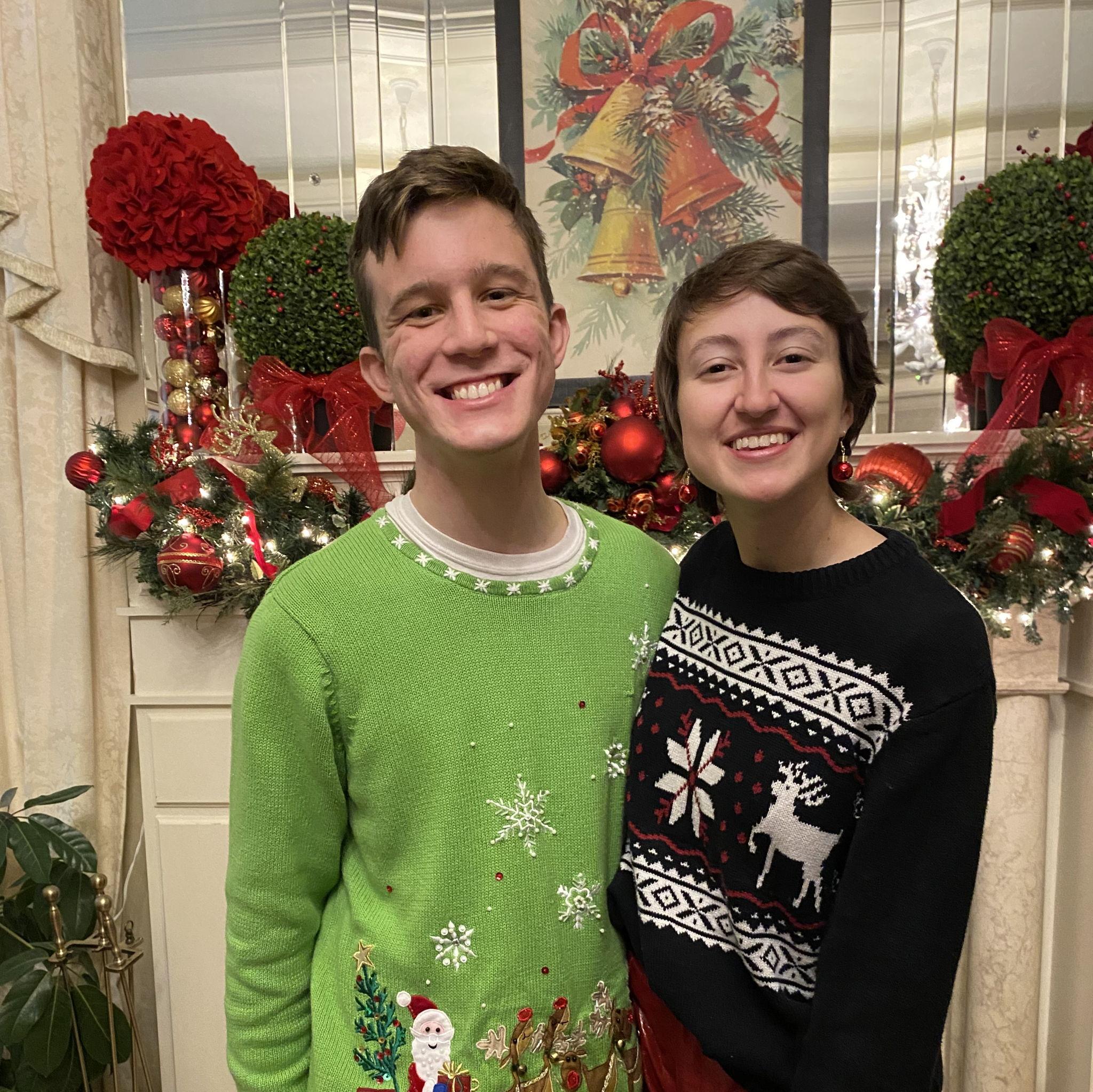 We had only been dating for a few weeks at the Superintendent's gingerbread making party when this photo was taken.