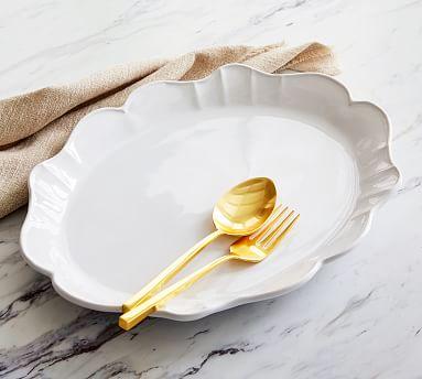 Monique Lhuillier Juliana Scalloped Serving Platter