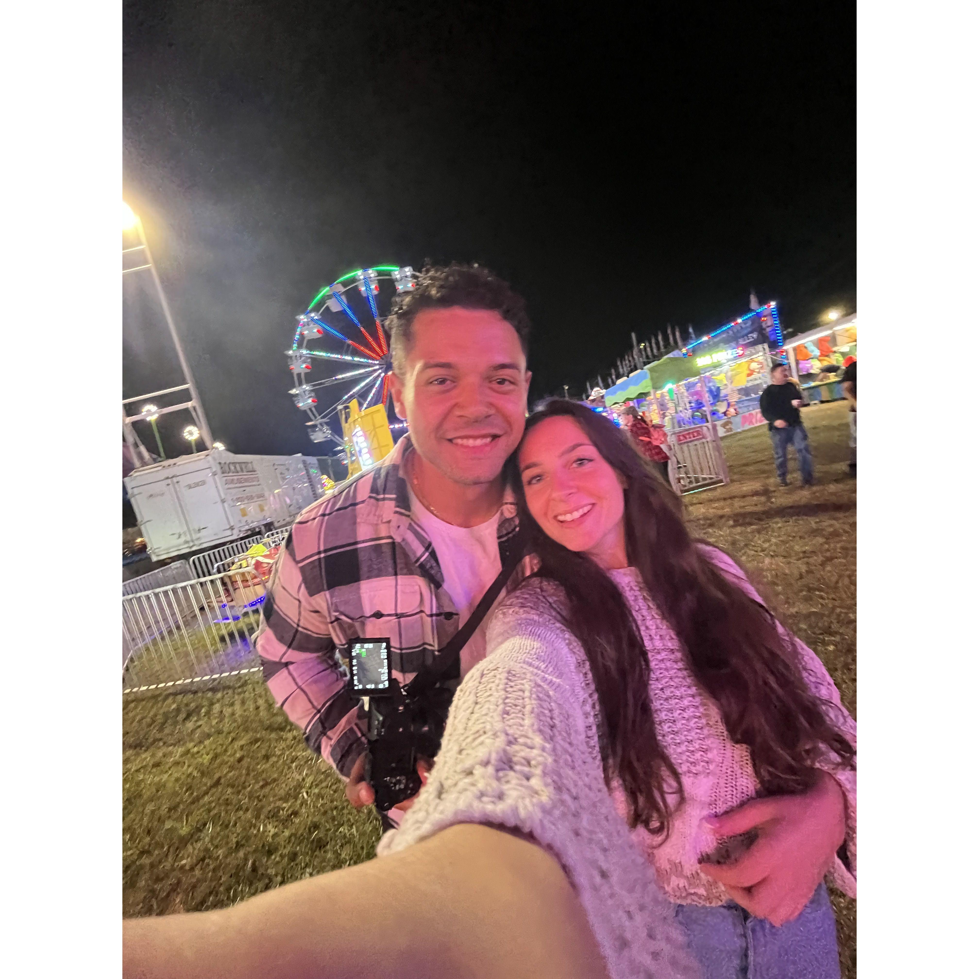 Our first fair date!