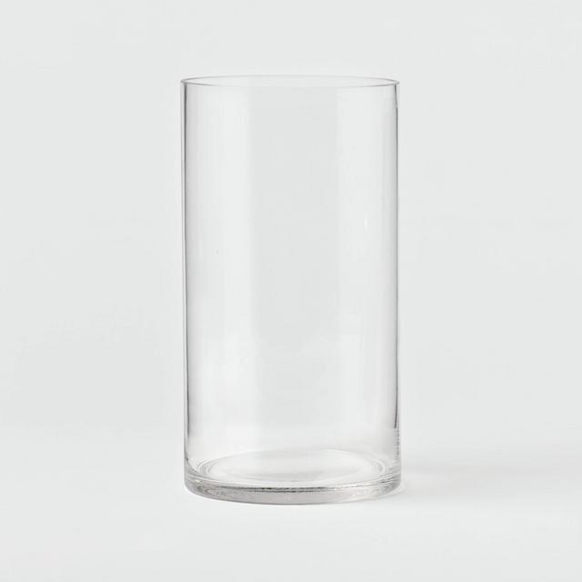 Clear Hurricane 3" x 8" Pillar Candle Holder - Room Essentials™