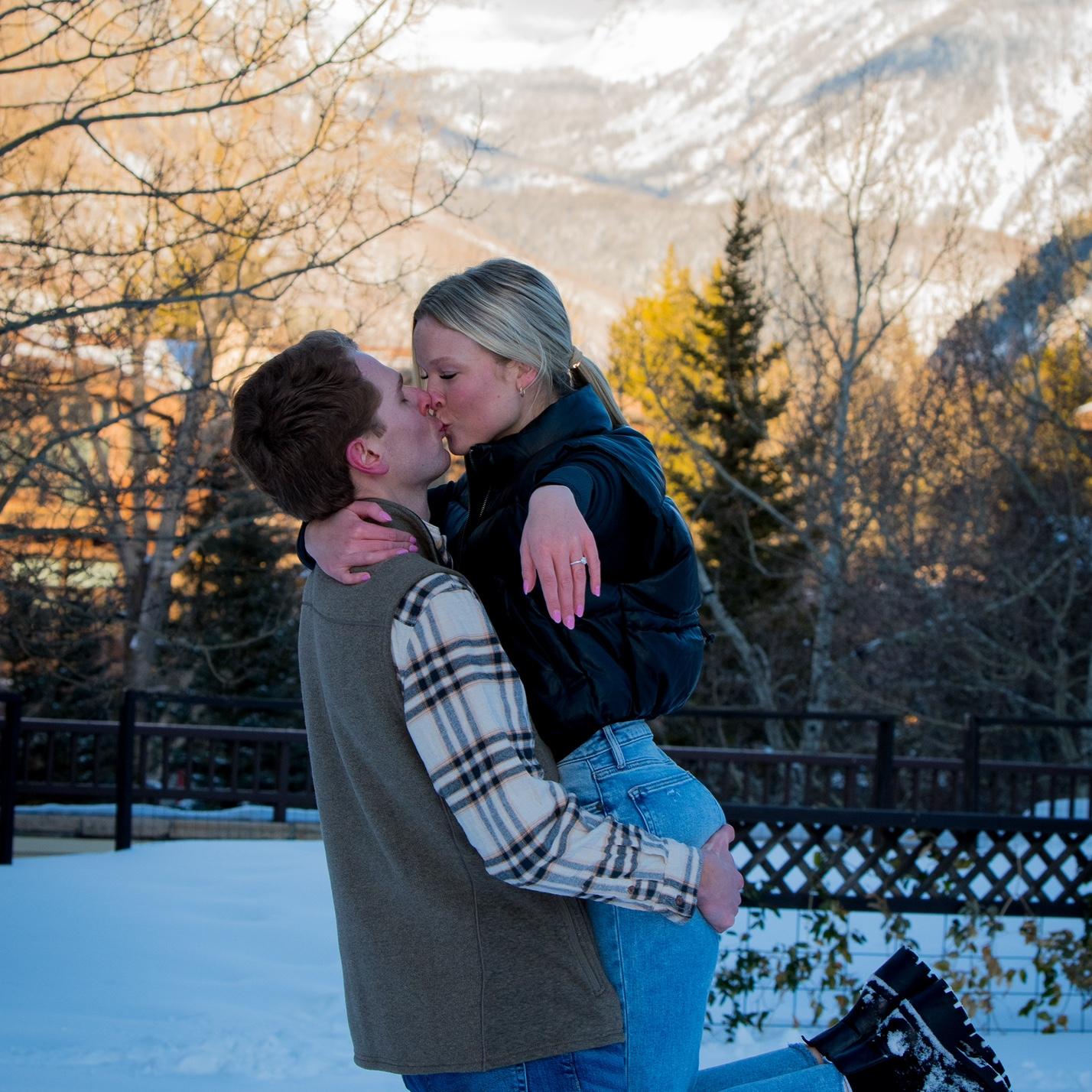 The day Blake proposed in Vail, CO 💍