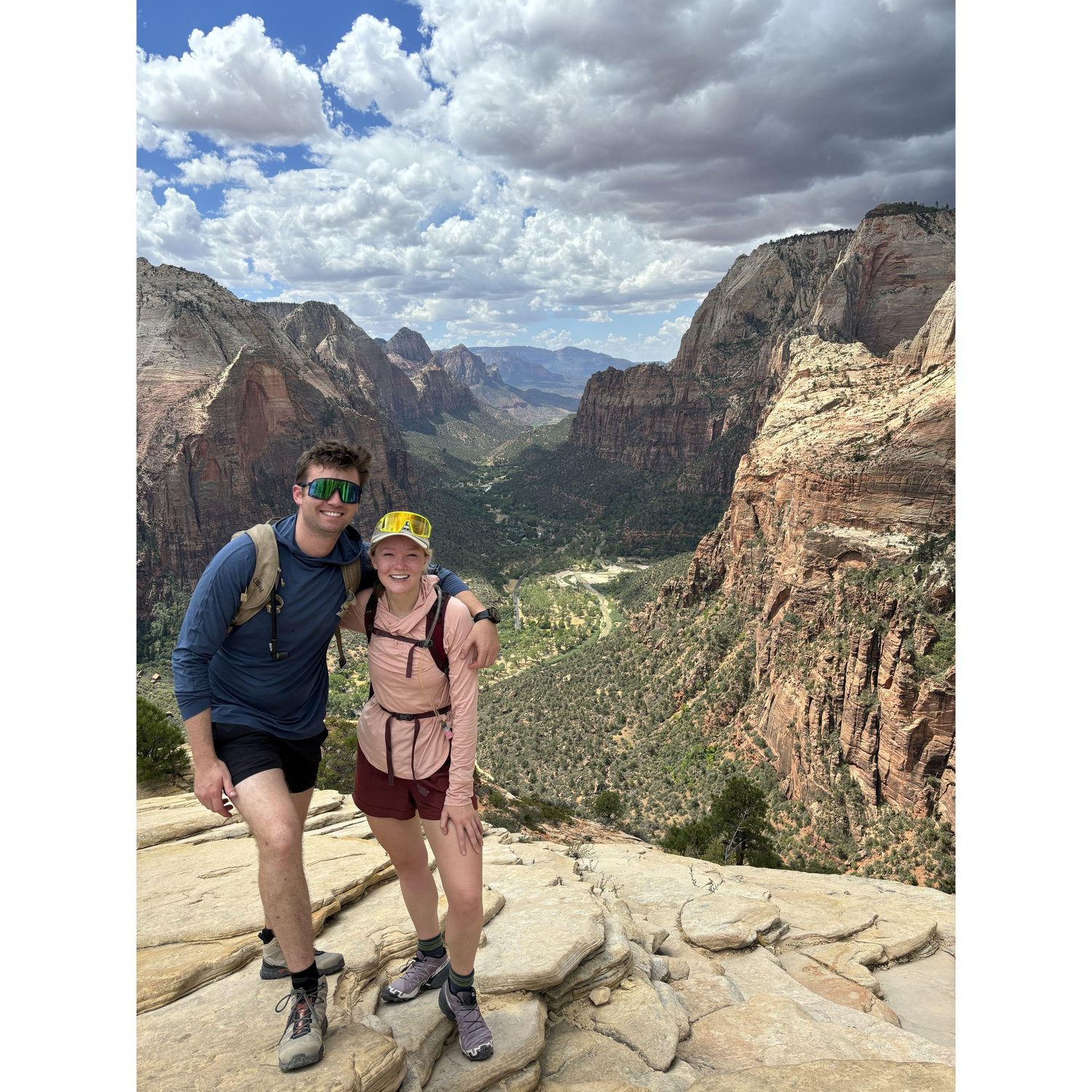 Our inevitable descent into matching hiking clothes.  Zion, UT