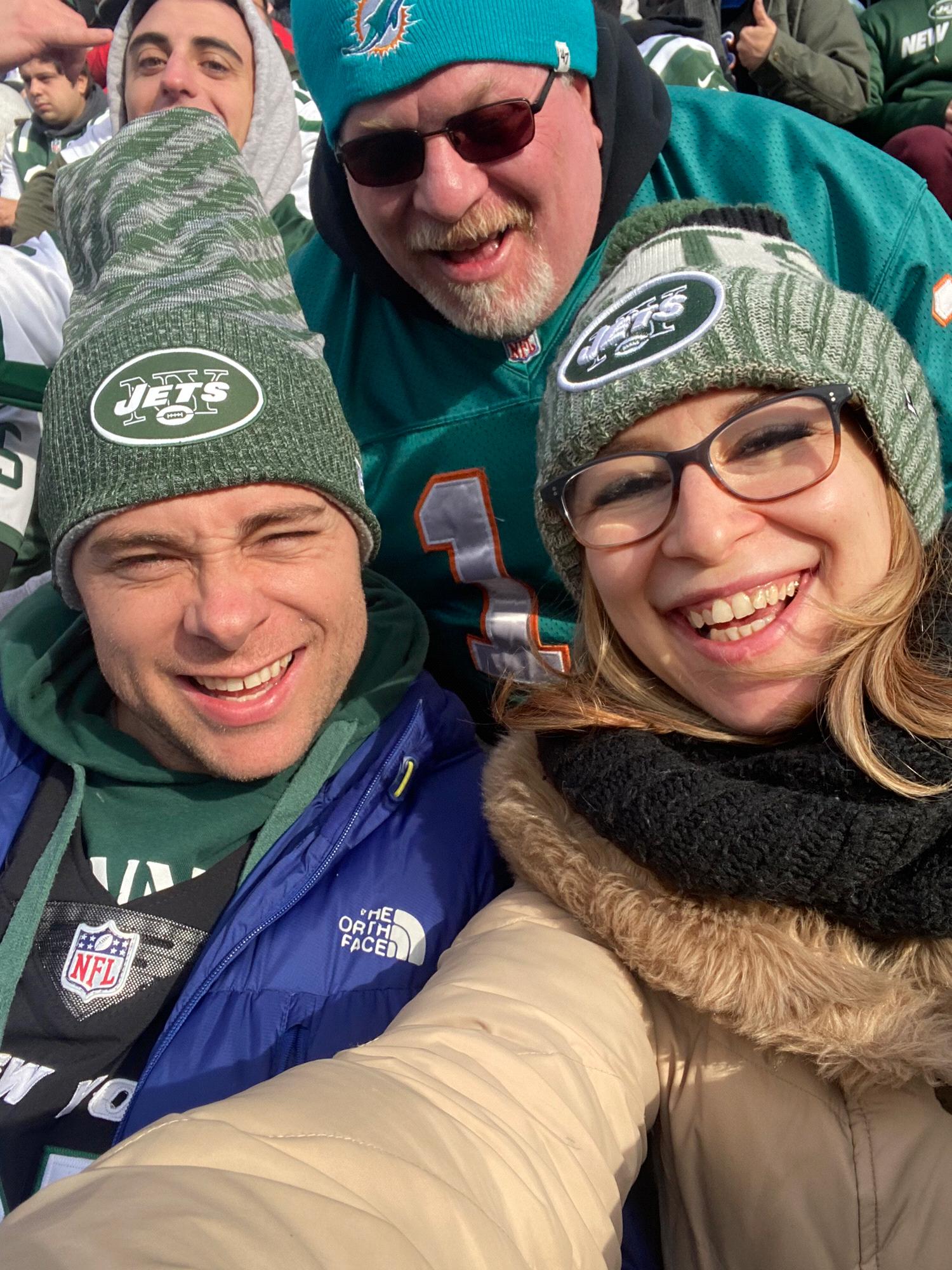 Random Dolphins fan photobombing us