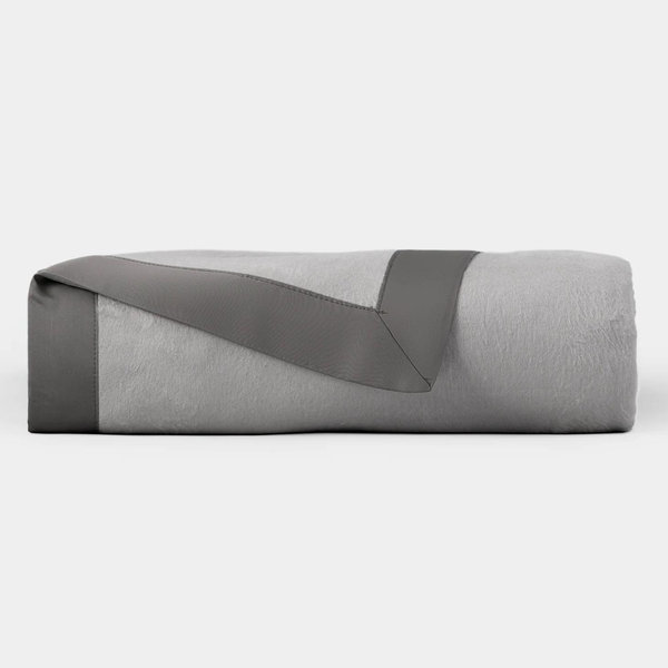 Bamboo Blanket-Dove Grey/Charcoal - King