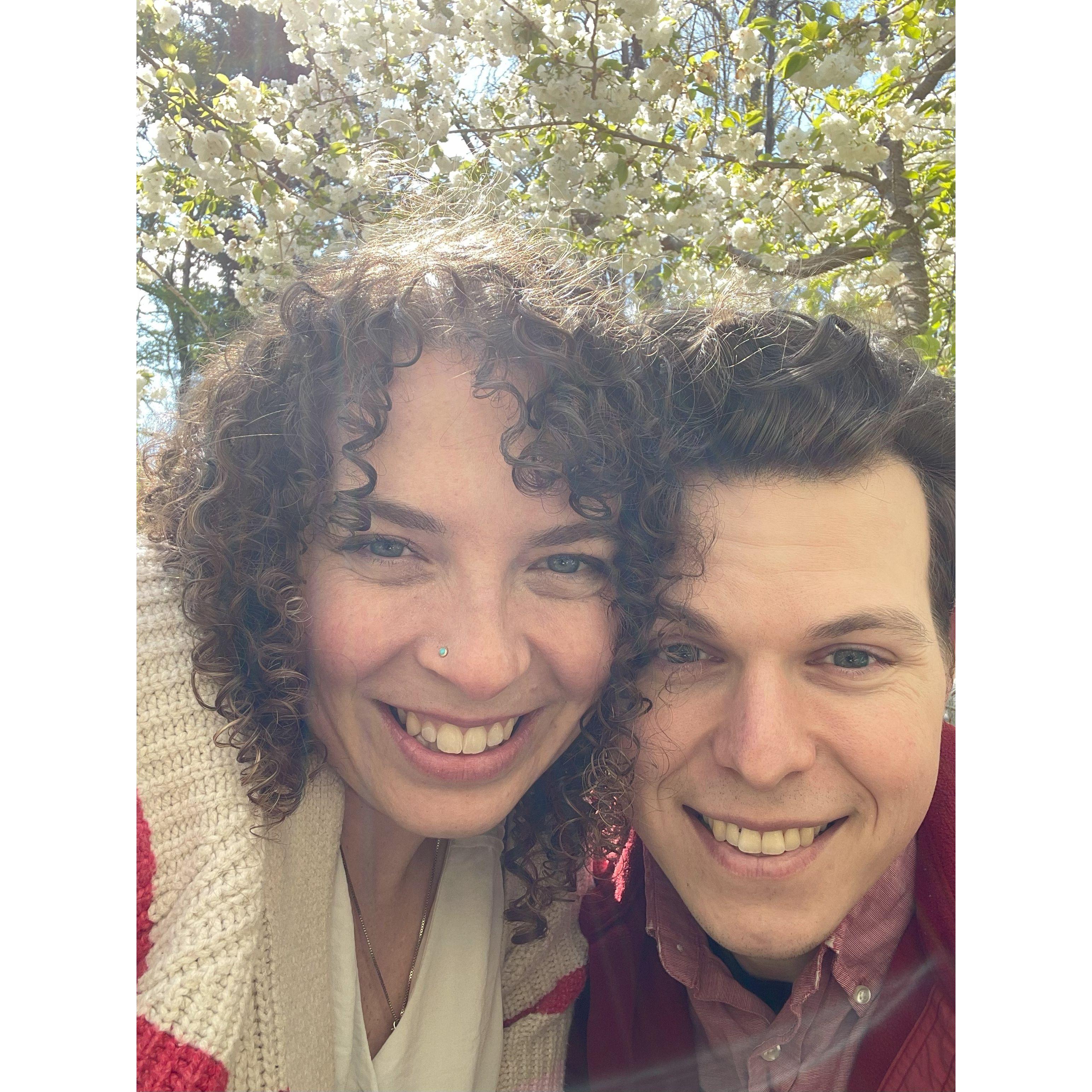 Easter selfie in a tree