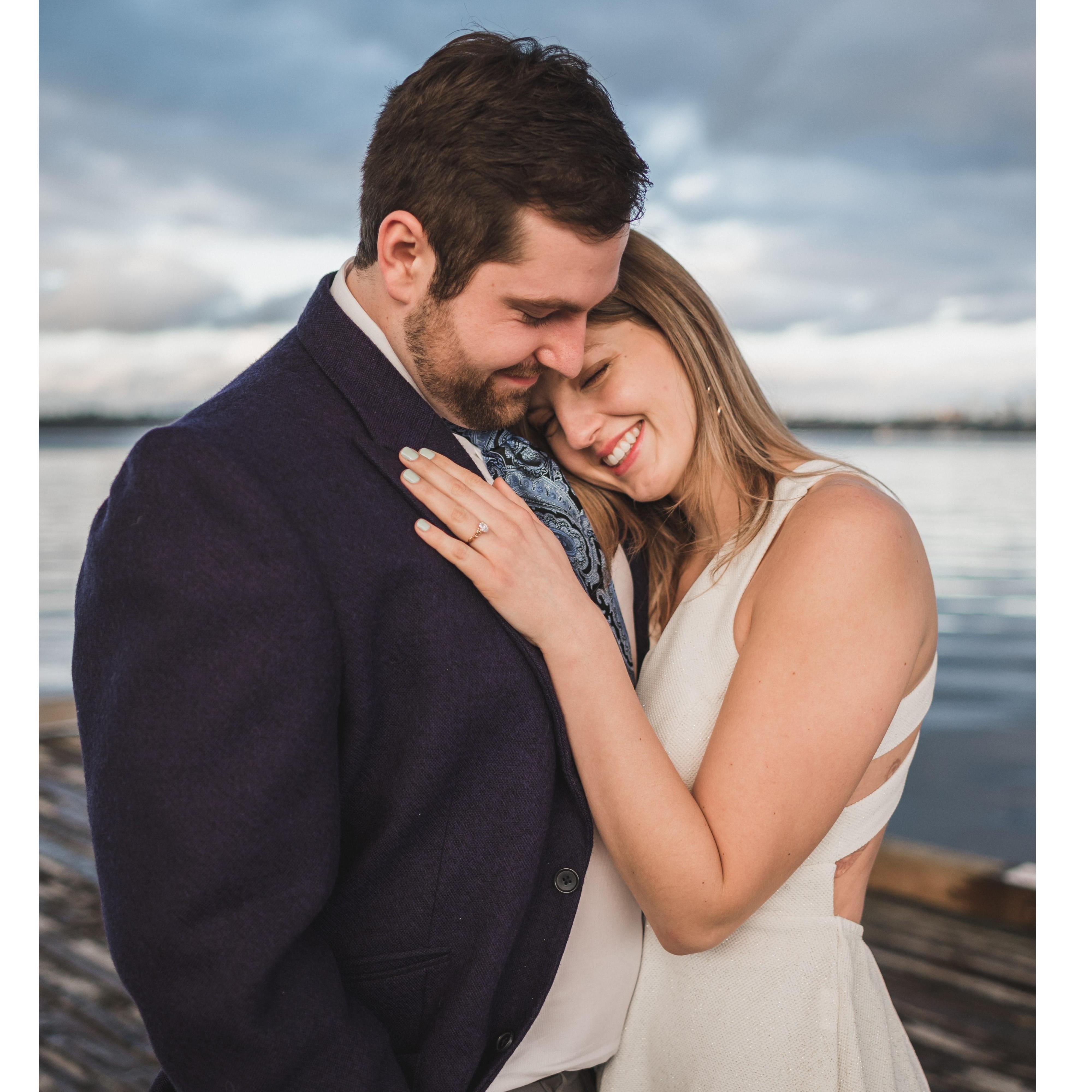 From our engagement shoot in Leschi, WA, on Lake Washington.