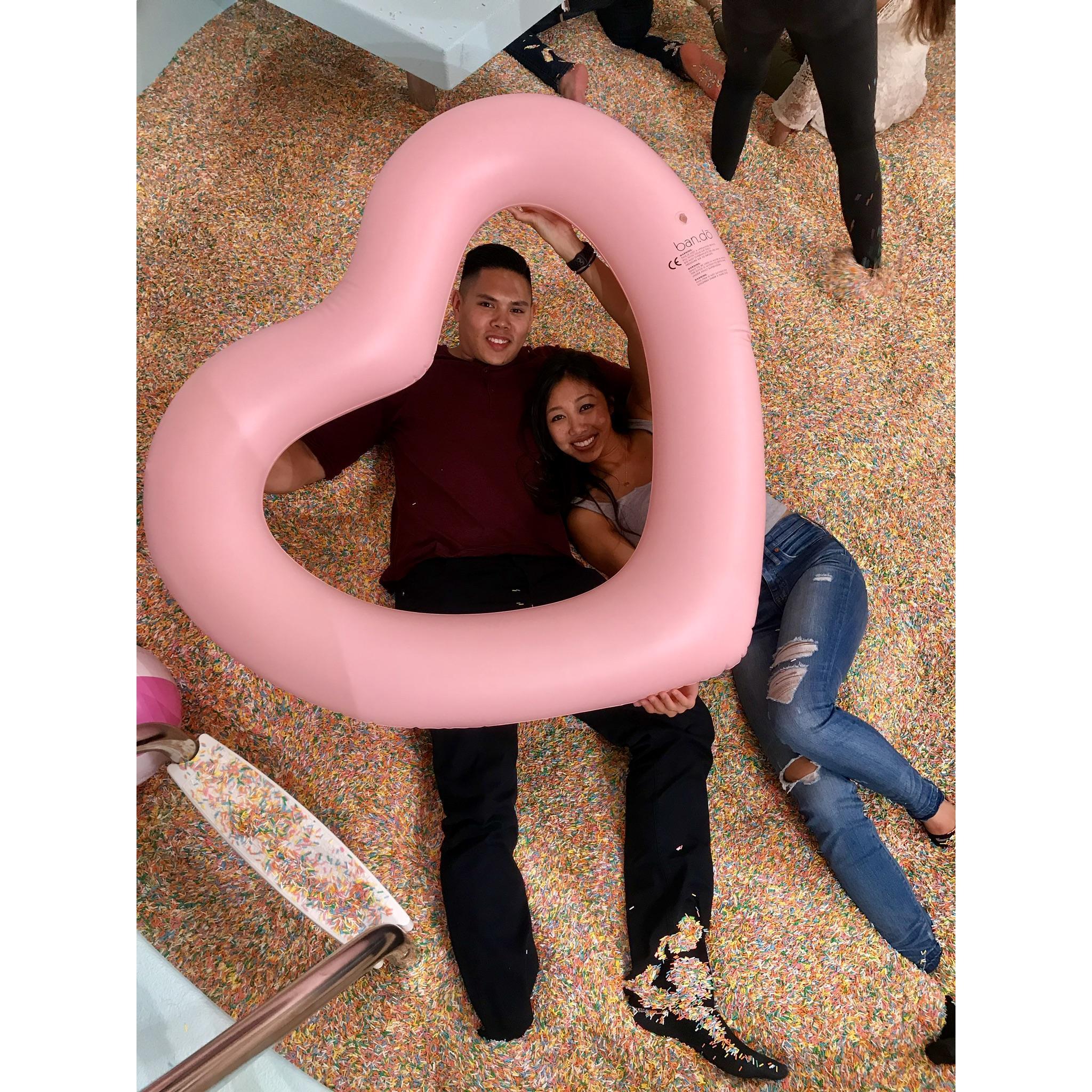 Love is even sweeter when you add some sprinkles on it! (Museum of Ice Cream - San Francisco, CA)