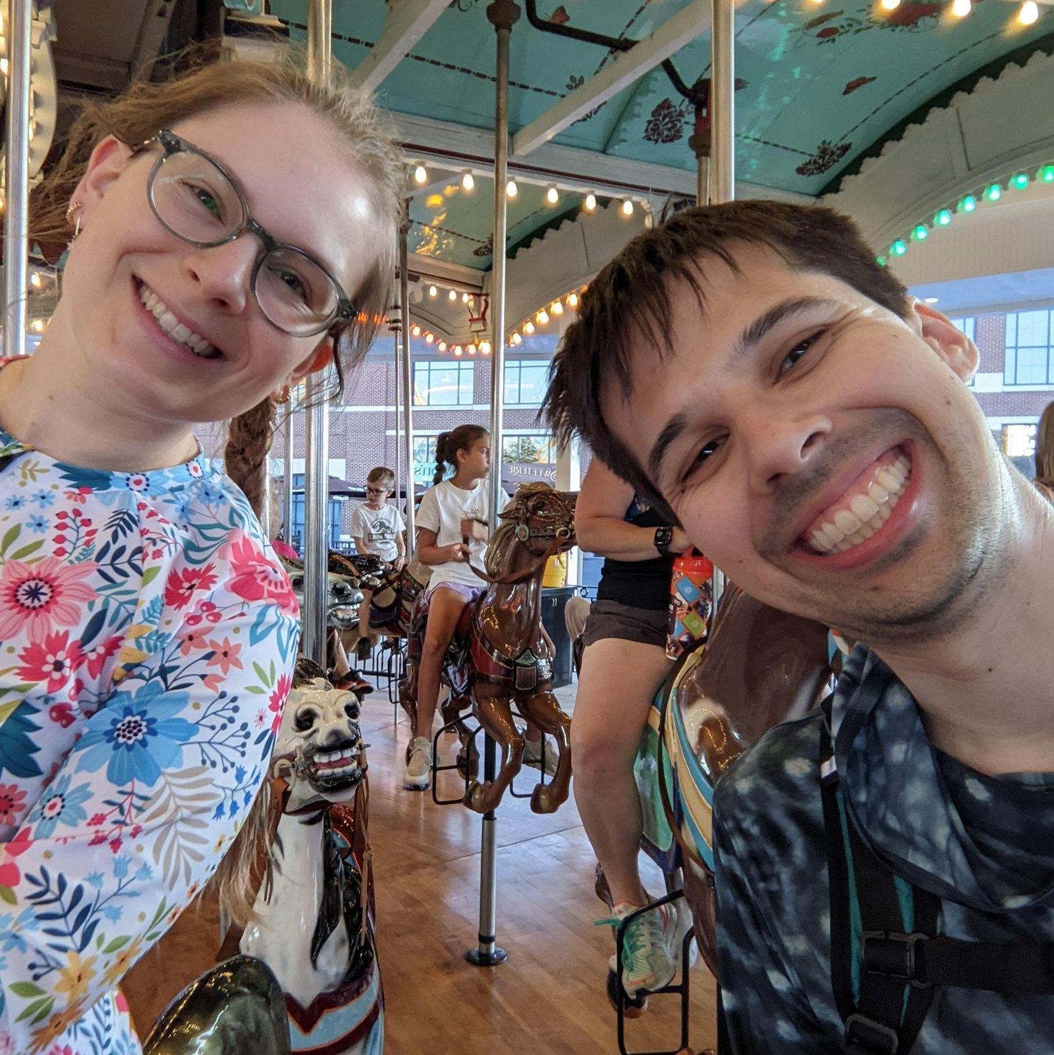 Antique Carousel at Hershey Park, July 2024.