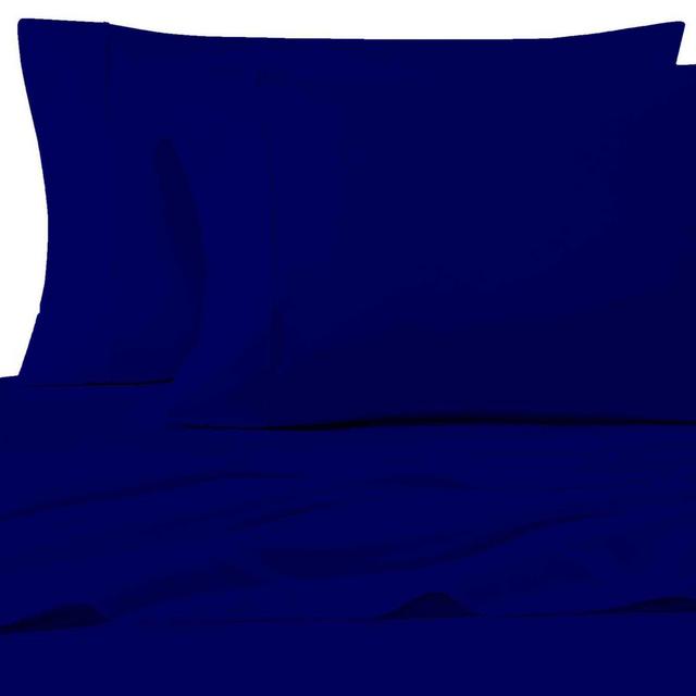 SALT™ 200-Thread-Count Cotton Percale Full Sheet Set in Navy