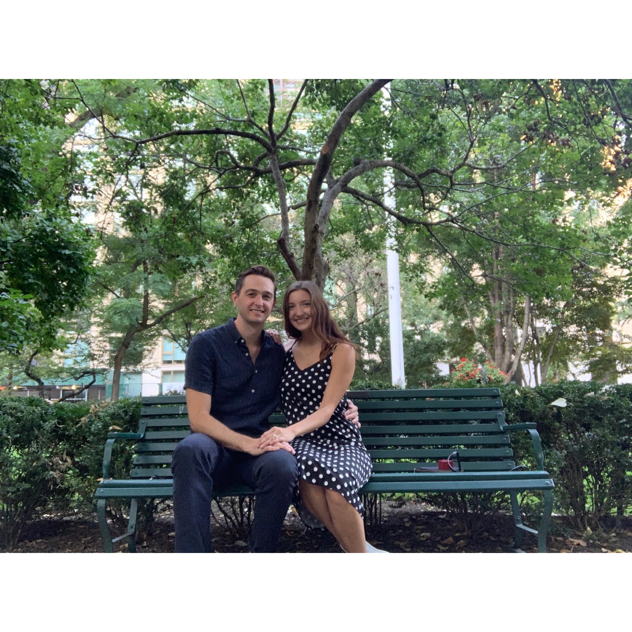 Engaged in Gramercy Park