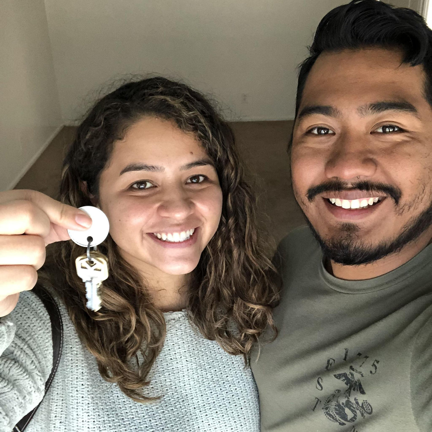 Our first apartment- It was getting serious!