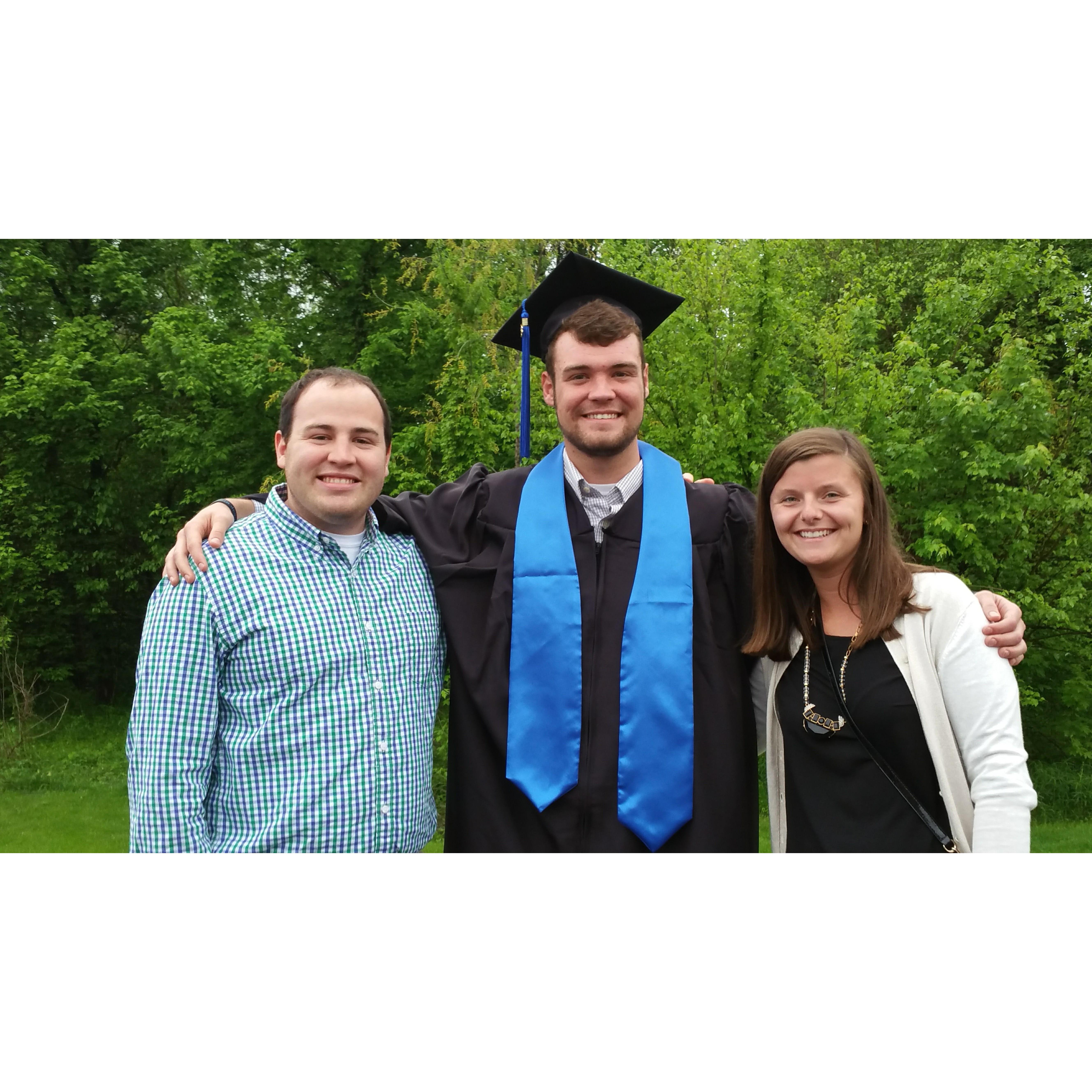 2016: Adam's graduation from USI.