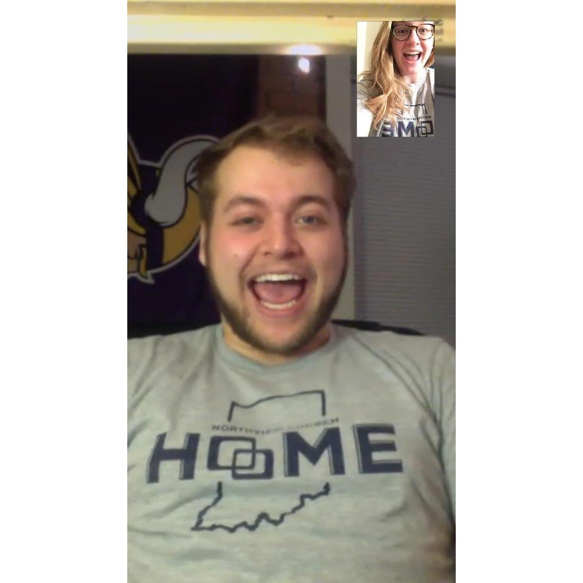 January 2017 - after a few years of long distance, we finally got the hang of FaceTime
