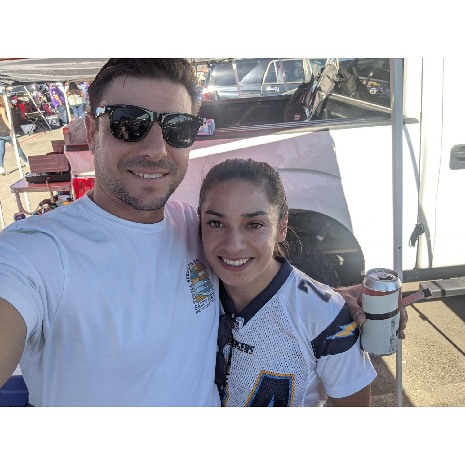 Our first football game together in 2021.