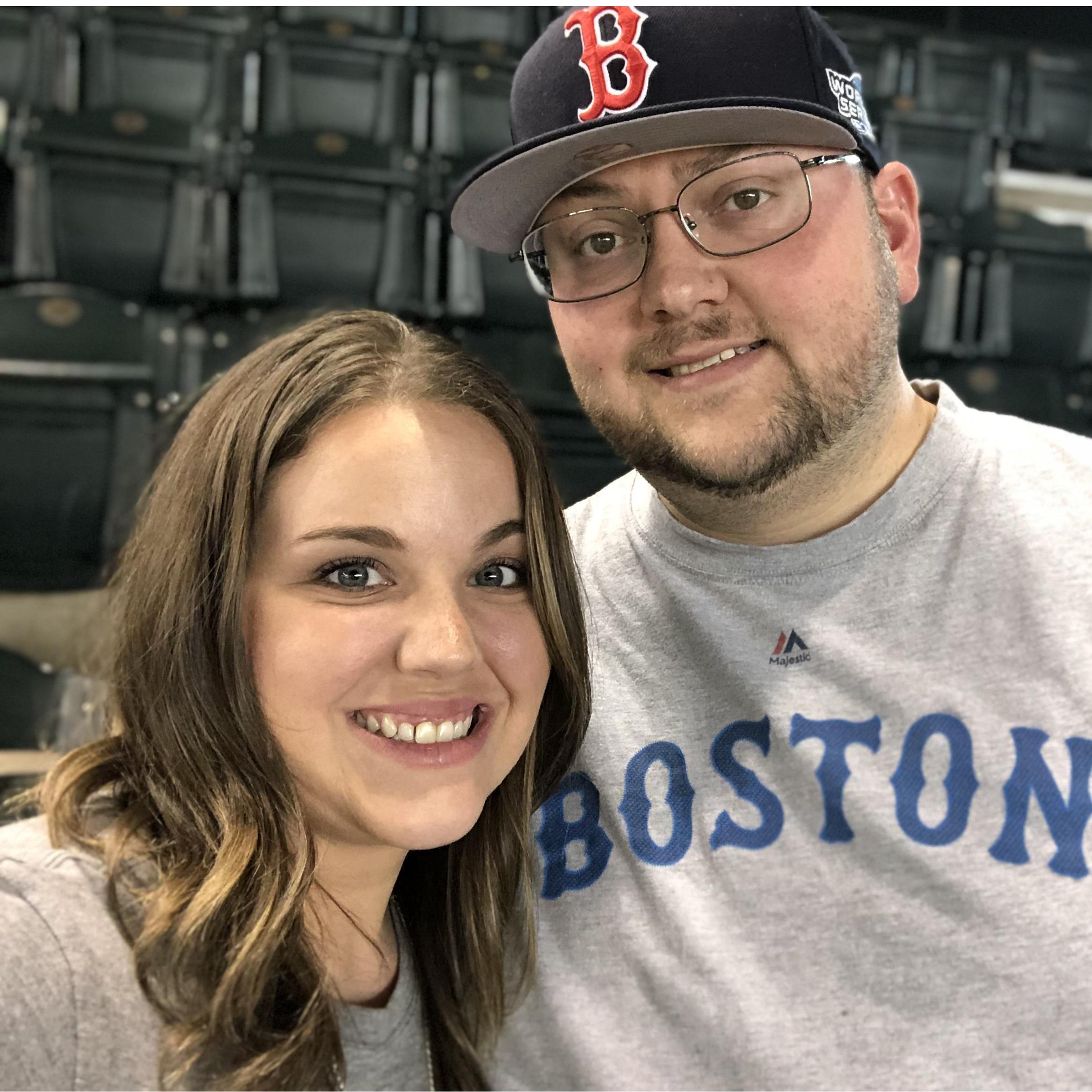 Both love traveling to see sports games! Mainly hockey, but baseball is a close second. 4/6/19